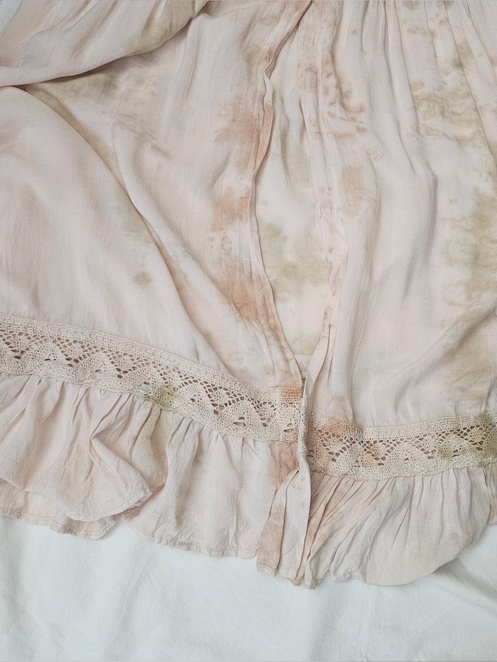 Jen's Pirate Booty Boho Tie-Dye Maxi Dress in Peach & Cream - Picture 7 of 12
